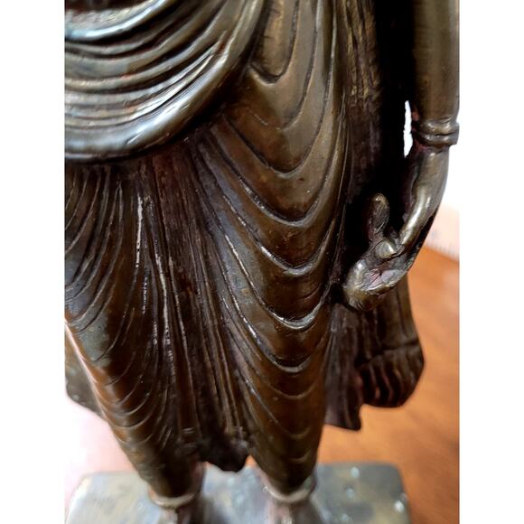 Standing bodhisattva Maitreya the future Buddha, India 19th/20th century - Picture 11 of 15